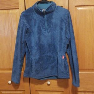 Blue Womens "The North Face" 1/4th zip pullover